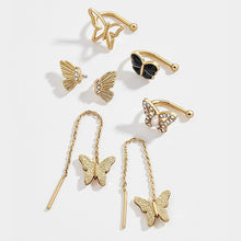 Load image into Gallery viewer, 5 Pair/set 2019 Brincos Female Rhinestone Huggie Earrings Set Amazing Price Gold Small Stud Earring for Women Fashion Jewelry