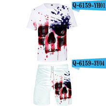Load image into Gallery viewer, 3D Print Independence Day O-Neck Tshirt and Beach shorts Set Summer Sets Men/Women High quality festival commemorate Clothes 4XL