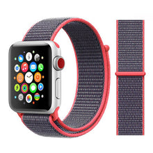 Load image into Gallery viewer, Sport Loop band for Apple watch 5 4 iwatch strap 44mm 40mm 42mm 38mm series 5 4 3 2 Soft Nylon bracelet Apple watch 5