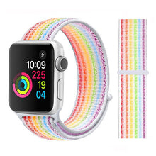 Load image into Gallery viewer, Sport Loop band for Apple watch 5 4 iwatch strap 44mm 40mm 42mm 38mm series 5 4 3 2 Soft Nylon bracelet Apple watch 5