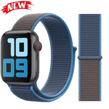 Load image into Gallery viewer, Sport Loop band for Apple watch 5 4 iwatch strap 44mm 40mm 42mm 38mm series 5 4 3 2 Soft Nylon bracelet Apple watch 5