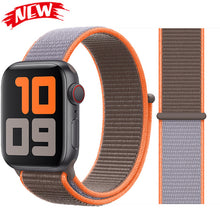 Load image into Gallery viewer, Sport Loop band for Apple watch 5 4 iwatch strap 44mm 40mm 42mm 38mm series 5 4 3 2 Soft Nylon bracelet Apple watch 5