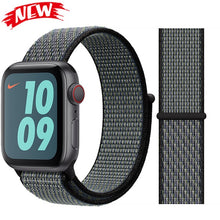 Load image into Gallery viewer, Sport Loop band for Apple watch 5 4 iwatch strap 44mm 40mm 42mm 38mm series 5 4 3 2 Soft Nylon bracelet Apple watch 5