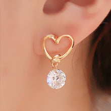 Load image into Gallery viewer, Hot Crystal Flower Stud Earrings for Women Fashion Jewelry Gold Silver Rhinestones Earrings Gift for Party and Best Friend