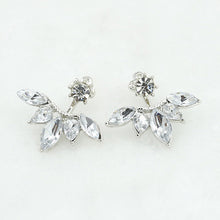 Load image into Gallery viewer, Hot Crystal Flower Stud Earrings for Women Fashion Jewelry Gold Silver Rhinestones Earrings Gift for Party and Best Friend