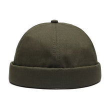 Load image into Gallery viewer, Unisex Docker Sailor Biker Cap Men Adjustable Casual Brimless Skull Loop Beanie Hat Solid Men Hat Summer Gorro Women's Hats