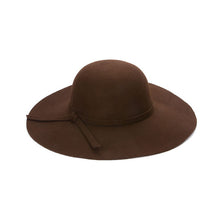 Load image into Gallery viewer, Chapeau Hot Sale Casual Fedora Cap Wide Brimmed Dome Hats High Quality Wool Floppy Hat Womens Black Cloche Hats