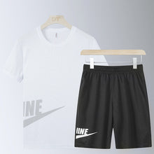 Load image into Gallery viewer, Sports Male Tracksuit Clothing Summer Men Set Fitness Suit Sporting Suits Short Sleeve T Shirt Shorts Quick Drying 2 Piece Set