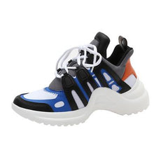 Load image into Gallery viewer, Hot Selling Arched Fashion Shoes Ultra Breathable Mesh Leather Casual Shoes Lace Up Trainers Brand Street Styles Women Sneakers