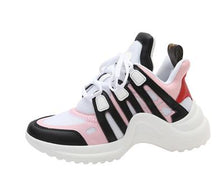 Load image into Gallery viewer, Hot Selling Arched Fashion Shoes Ultra Breathable Mesh Leather Casual Shoes Lace Up Trainers Brand Street Styles Women Sneakers