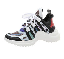 Load image into Gallery viewer, Hot Selling Arched Fashion Shoes Ultra Breathable Mesh Leather Casual Shoes Lace Up Trainers Brand Street Styles Women Sneakers