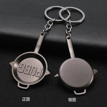 Load image into Gallery viewer, 2020 Fashion PUBG Eat Chicken Keychain Battlegrounds Backpack Battle Frying Pan Helmet 98k Key Ring Woman Man Jewwlry Wholesale