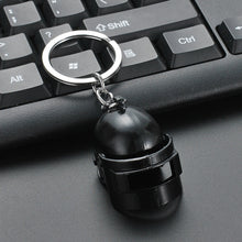 Load image into Gallery viewer, 2020 Fashion PUBG Eat Chicken Keychain Battlegrounds Backpack Battle Frying Pan Helmet 98k Key Ring Woman Man Jewwlry Wholesale