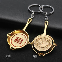 Load image into Gallery viewer, 2020 Fashion PUBG Eat Chicken Keychain Battlegrounds Backpack Battle Frying Pan Helmet 98k Key Ring Woman Man Jewwlry Wholesale