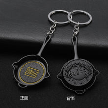 Load image into Gallery viewer, 2020 Fashion PUBG Eat Chicken Keychain Battlegrounds Backpack Battle Frying Pan Helmet 98k Key Ring Woman Man Jewwlry Wholesale