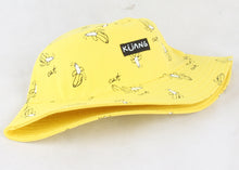 Load image into Gallery viewer, Panama Bucket Hat Men Women Summer Bucket Cap Banana Print Yellow Hat Bob Hat Hip Hop Gorros Fishing Fisherman Hat