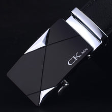 Load image into Gallery viewer, Top Quality Cow Genuine Leather Belt Men Genuine Luxury Leather Belts for Men Strap Male Metal Automatic Buckle