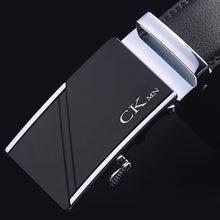 Load image into Gallery viewer, Top Quality Cow Genuine Leather Belt Men Genuine Luxury Leather Belts for Men Strap Male Metal Automatic Buckle