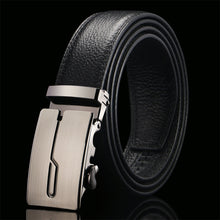 Load image into Gallery viewer, Top Quality Cow Genuine Leather Belt Men Genuine Luxury Leather Belts for Men Strap Male Metal Automatic Buckle