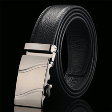 Load image into Gallery viewer, Top Quality Cow Genuine Leather Belt Men Genuine Luxury Leather Belts for Men Strap Male Metal Automatic Buckle