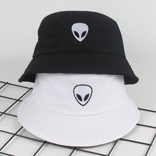 Load image into Gallery viewer, Embroidery Aliens Bucket Hat For Women Men Soild Print Cotton Cool Fishing Hats Sun Summer Sunscreen Fisherman Hip Hop Caps