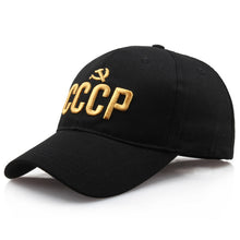 Load image into Gallery viewer, CCCP USSR Russian Letter Baseball Cap Men Snapback Hip Hop Hat Cotton Hat Casquette For men Casual 3D Embroidered Bone Gorras