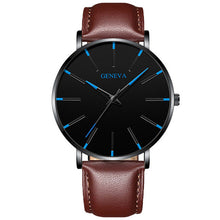 Load image into Gallery viewer, 2020 Minimalist Men's Fashion Ultra Thin Watches Simple Men Business Stainless Steel Mesh Belt Quartz Watch Relogio Masculino