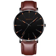 Load image into Gallery viewer, 2020 Minimalist Men's Fashion Ultra Thin Watches Simple Men Business Stainless Steel Mesh Belt Quartz Watch Relogio Masculino