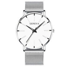 Load image into Gallery viewer, 2020 Minimalist Men's Fashion Ultra Thin Watches Simple Men Business Stainless Steel Mesh Belt Quartz Watch Relogio Masculino