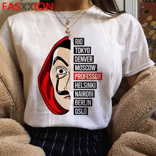 Load image into Gallery viewer, New Money Heist Cool Tshirt Men La Casa De Papel Harajuku T-shirt House of Paper Graphic Tshirt Bella Ciao Hip Hop Top Tees Male