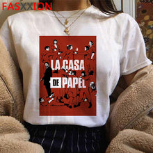 Load image into Gallery viewer, New Money Heist Cool Tshirt Men La Casa De Papel Harajuku T-shirt House of Paper Graphic Tshirt Bella Ciao Hip Hop Top Tees Male