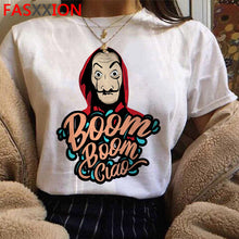 Load image into Gallery viewer, New Money Heist Cool Tshirt Men La Casa De Papel Harajuku T-shirt House of Paper Graphic Tshirt Bella Ciao Hip Hop Top Tees Male