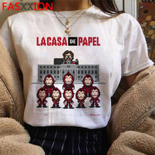 Load image into Gallery viewer, New Money Heist Cool Tshirt Men La Casa De Papel Harajuku T-shirt House of Paper Graphic Tshirt Bella Ciao Hip Hop Top Tees Male
