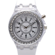 Load image into Gallery viewer, Led Flash Luminous Watches Personality Trends Students Lovers Jellies Woman Men's Watches 7 color Light WristWatch Kids