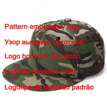 Load image into Gallery viewer, Custom Logo Snapback Cap Team Embroidery Letters Baseball Caps Men Women Hip Hop Flat Hats Outdoor Casual Couple Hat