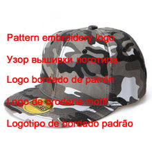 Load image into Gallery viewer, Custom Logo Snapback Cap Team Embroidery Letters Baseball Caps Men Women Hip Hop Flat Hats Outdoor Casual Couple Hat