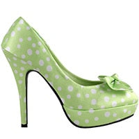 Load image into Gallery viewer, LF30406-1 Ladies Cute Bow Satin Polka Dot Party/Club Platform High Heels Pumps Court Shoes