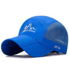 Load image into Gallery viewer, Summer Outdoor Folding Portable Quick-drying Unisex Baseball Cap Travel Sunscreen UV Protection Mesh Hats and Caps Summer Hat