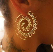 Load image into Gallery viewer, Swirl Heart Earrings Gypsy Tribal Ethnic Earrings Boho Earrings for Women Jewelry
