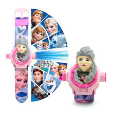 Load image into Gallery viewer, Spiderman  Ironman Captain America Electronic Projection Students Kids Watches Table  Children Watch
