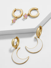 Load image into Gallery viewer, 5 Pair/set 2019 Brincos Female Rhinestone Huggie Earrings Set Amazing Price Gold Small Stud Earring for Women Fashion Jewelry
