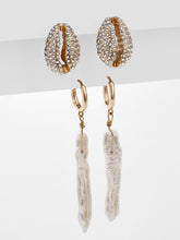 Load image into Gallery viewer, 5 Pair/set 2019 Brincos Female Rhinestone Huggie Earrings Set Amazing Price Gold Small Stud Earring for Women Fashion Jewelry
