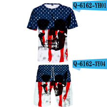 Load image into Gallery viewer, 3D Print Independence Day O-Neck Tshirt and Beach shorts Set Summer Sets Men/Women High quality festival commemorate Clothes 4XL
