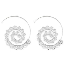 Load image into Gallery viewer, Swirl Heart Earrings Gypsy Tribal Ethnic Earrings Boho Earrings for Women Jewelry
