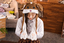 Load image into Gallery viewer, Girls Unicorn Hat Plush Moving Ears Stitch Hat Hand Pinching Ear To Move Vertical Ears Cap Women Party Pikachu Performance Gifts
