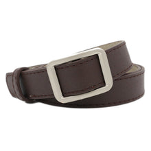 Load image into Gallery viewer, Square Buckle Women Belt Simple Vintage Students Waistband Adjust Fashion Casual No-hole Cummerbunds
