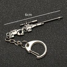 Load image into Gallery viewer, PUBG Keychain Playerunknowns Battlegrounds Backpack Armor Helmet Pan 98k Flare Gun Keyring Key Chain Ring Army Jewelry Wholesale

