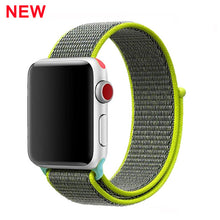 Load image into Gallery viewer, Sport Loop band for Apple watch 5 4 iwatch strap 44mm 40mm 42mm 38mm series 5 4 3 2 Soft Nylon bracelet Apple watch 5
