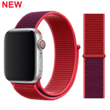 Load image into Gallery viewer, Sport Loop band for Apple watch 5 4 iwatch strap 44mm 40mm 42mm 38mm series 5 4 3 2 Soft Nylon bracelet Apple watch 5

