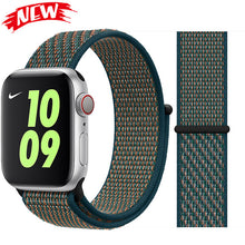 Load image into Gallery viewer, Sport Loop band for Apple watch 5 4 iwatch strap 44mm 40mm 42mm 38mm series 5 4 3 2 Soft Nylon bracelet Apple watch 5
